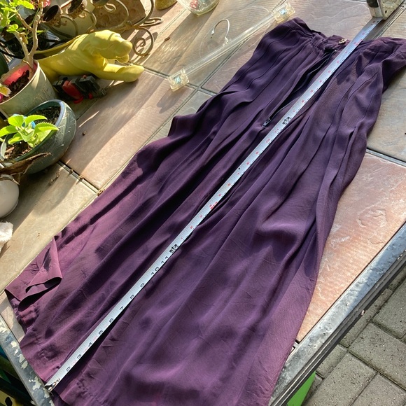 Y2K Vintage Casual Corner Elegant A-Line Skirt in Deep Purple - Picture 4 of 6